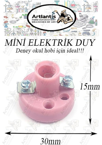Mini Duy 1 Adet Deney Duyu Proje İçin Küçük Ampul Yuvası Minyonet Duy Okul Sınıf Elektrik Devre Deney Duyusu