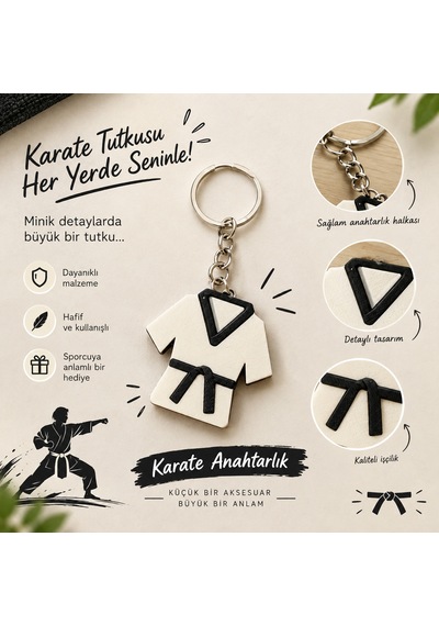 Karate Taekwondo Judo Tekvando Figürlü Anahtarlık 72633666