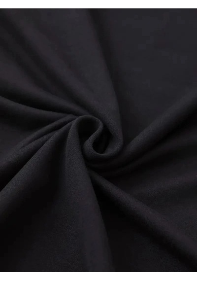 Kadın Leopar Desenli Fiyonklu Baskılı T-shirt Kısa Kol Bisiklet Yaka Oversize Tişört - Siyah Çok Renkli