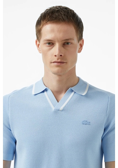 Lacoste Regular Fit Kısa Kollu V Yaka Polo Yaka Erkek Triko Tişört Açık Mavi Açık Mavi Lacoste Regular Fit Kısa Kollu V Yaka Polo Yaka Erkek Triko Tişört Açık Mavi Açık Mavi