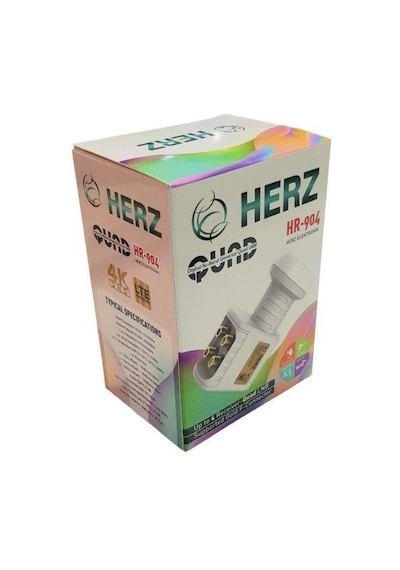 Herz Universal Quad Lnb 0.1db Full Hd 4k Hr-904