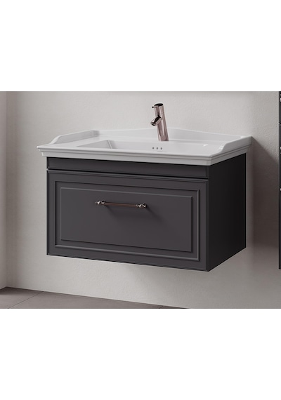 Denko Era 80 Cm Antrasit Banyo Dolabı Alt Modül Lavabo Antrasit Denko Era 80 Cm Antrasit Banyo Dolabı Alt Modül Lavabo Antrasit