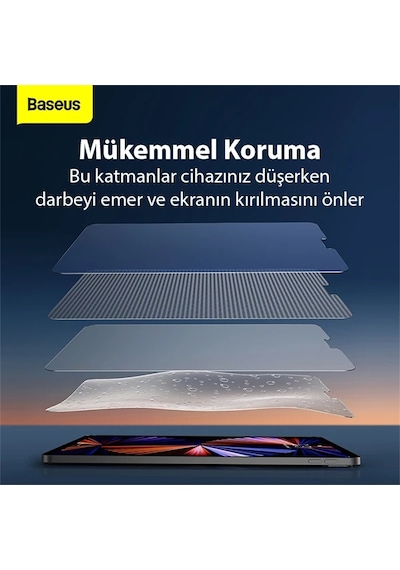 Baseus İpad Mini 5 -4 Tempered Kırılmaz Cam Ekran Koruyucu- 5775