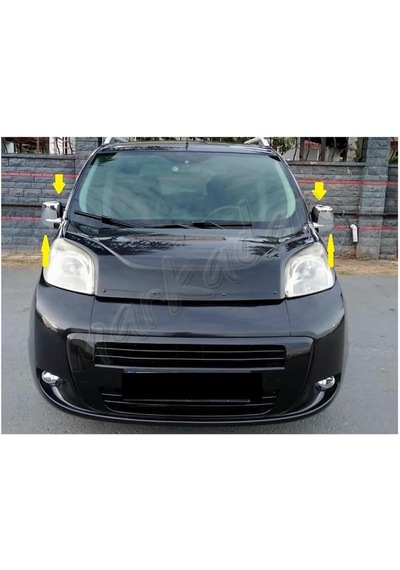 Fiat Fiorino Krom Ayna Kapağı 2008 Sonrası 2 Parça Abs Krom N11.7311