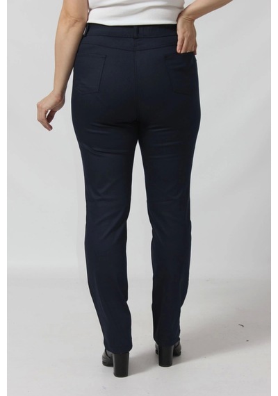 Moda Berray R002 Beli Lastikli Full Esnek Toparlayıcı Büyük Beden Pantolon Lacivert
