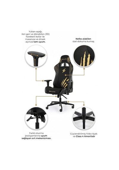 Kronos Carbon Red Premium Oyuncu Koltuğu Gaming Chair Çok Renkli