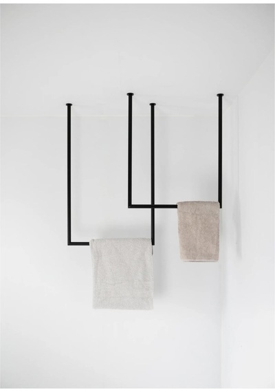 Banyo Askısı Havlu Askılığı Metal Askılık Modelleri Siyah