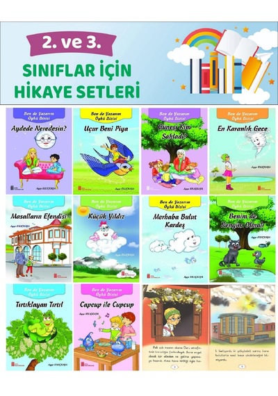 2.ve 3.sınıflar İçin Severek Okuyup Yazarım 10 Lu Hikaye Seti 48 Sayfa