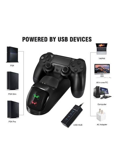 Ps4 Dual Şarj Stand Playstation Dock İkili Led Göstergeli