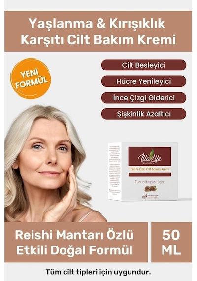 İlla Life Reishi Özlü ve   Cilt Bakım Kremi 50 ML