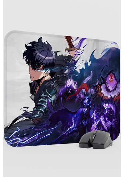 Solo Leveling Anime V4 - 48x40 Xl Gaming Kauçuk Kaymaz Taban Mouse Pad Fare Altlığı