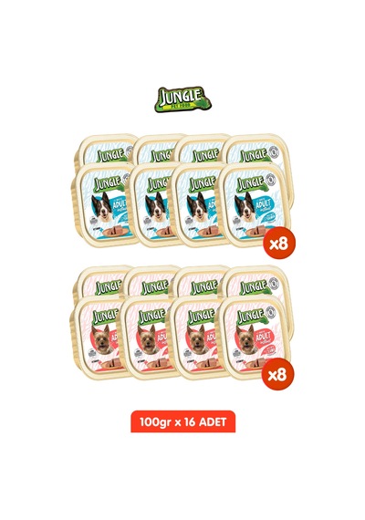 6 Adet Kuzulu & Somonlu Köpek Yaş Maması Tahılsız Pate Alucup - 6 Adetx 100 Gr