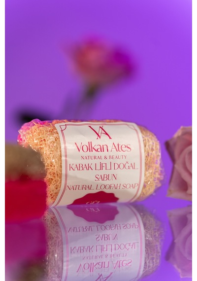 Volkan Ates Natural & Beauty Gül Özlü Kabak Lifli Doğal Sabun 130 Gr