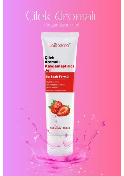 2'li Fırsat Paketi Çilek Aromalı Su Bazlı 200 Ml Yenilebilir Kayganlaştırıcı Jel Seti