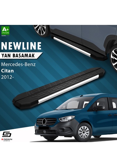 S-dizayn Mercedes Citan Newline Krom Yan Basamak 193 Cm 2012 Üzer