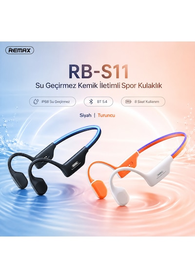 Remax RB-S11 Yvton Serisi Bluetooth 5.4 Kemik İletimli Kulak İçi Spor Kulaklığı