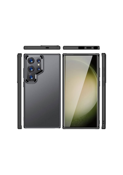 Zore Galaxy Uyumlu S24 Ultra Kılıf Volks Kapak - Siyah Siyah