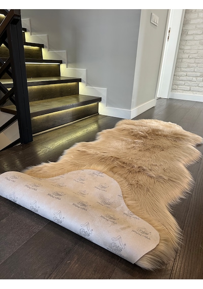 A Post Camel Yumuşak Dokulu Peluş Halı Çift Kafa Post