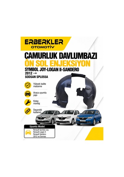 Çamurluk Davlumbazı Ön Sol Enjeksiyon Symbol Joy-logan Iı-sandero 2012 Sodsan Spl055a - Erb704