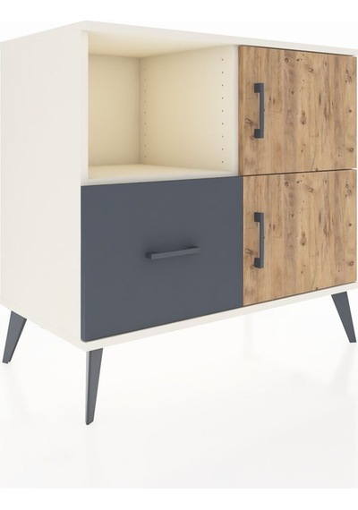 Hyperion Şifonyer 2 Raflı Tek Çekmeceli 2 Kapaklı 88x44x80 Aytaşı-çam/antrasit Çam/antrasit Hyperion Şifonyer 2 Raflı Tek Çekmeceli 2 Kapaklı 88x44x80 Aytaşı-çam/antrasit Çam/antrasit