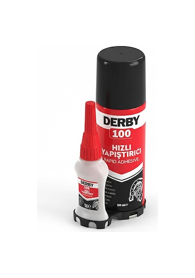 Derby Hızlı Yapıştırıcı Seti 100 Ml 5 Adet Ahşap Ve Plastik Yüzeyler İçin Yüksek Yapıştırma Gücü Düşük Viskozite 100 Ml