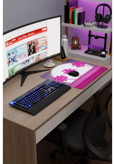 Hotline Miami Kaymaz Dikişli Kauçuk Oyuncu Mousepad V4 - 48x40 Xl Gaming Mouse Pad Fare Altlığı