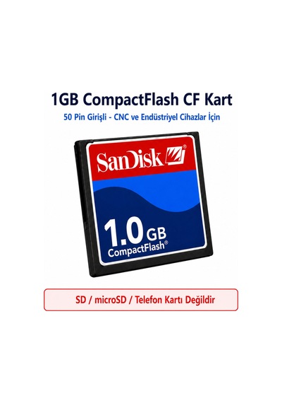 Sandisk 1gb Cf Kart Endüstriyel Hafıza Kartı