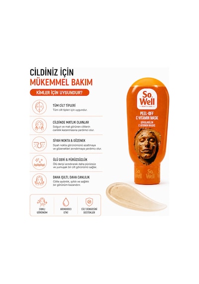 So Well C Vitamin Mask Soyulabilen Maske 100 Ml 2 Adet
