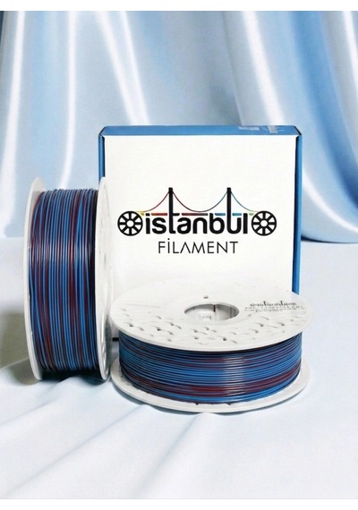 İstanbul Çift Renk Bordo-mavi Filament 1.75mm 1 Kg