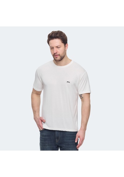 Slazenger KRATER Erkek  Ekru Tişört