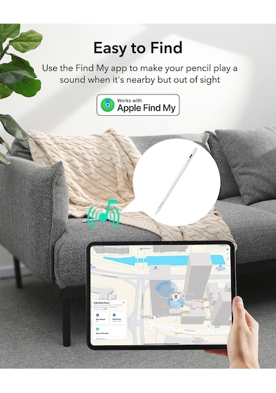 Geo Apple iPad Uyumlu Find My Özellikli Type-c Şarj Girişli Dijital Dokunmatik Kalem