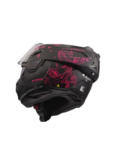 Ls2 Advant 2 Sophıa Mat Siyah-pembe Kask Pembe