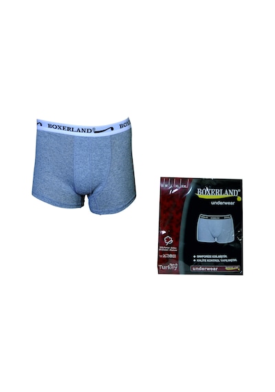 Boxerland Gri Likralı Erkek Boxer Gri