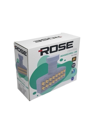 Rose RLE-1600 0.1dB Full HD 4K Universal Hexademical LNB