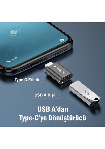 İkili Otg Akıllı Giriş Usb 3.0 To Type-c Dönüştürücü Adaptör Çevirici 5gbps, Apple Uyumlu iPhone 16, Pro,