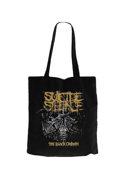 Suicide Silence The Black Crown Siyah Kanvas Bez Çanta Siyah