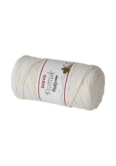Pamuk Makrome İplik 250 Gr 240 Metre Koton Renk Kodu: 305 Kemik