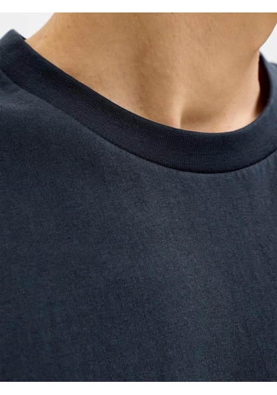 Jack & Jones Caleb Erkek Lacivert Tişört 12293019-skyc