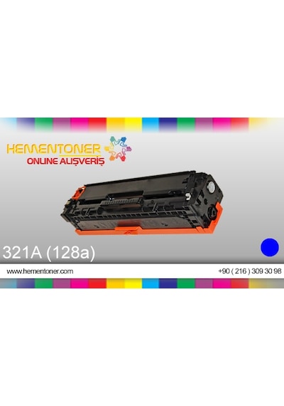 Hp Ce321A (128A) Mavi Toner. Cm1415Fn/Cm1525