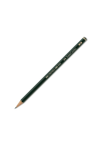 Faber-Castell 9000 3B Dereceli Kurşun Kalem Yeşil Renk