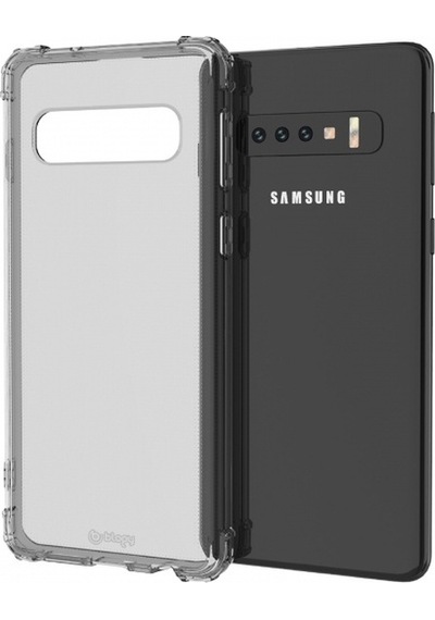 Blogy Galaxy S10 İle Uyumlu Crystal Fit Kılıf Smoke Black