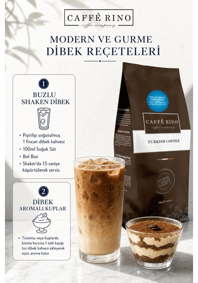 Caffe Rino Özel Karışımlı Geleneksel Dibek Türk Kahvesi 250 G