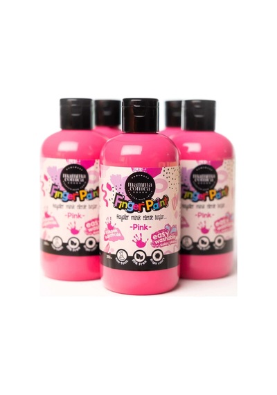 Mammacomica Dough Yıkanabilir Parmak Boyası - Pink 250ml