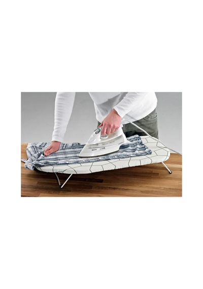 Ayaklı Küçük Ütü Masası Uzunluk 73 Cm Mini Ütü Masası Beyaz Ütüleme Masası Genişlik 32 Cm Beyaz Beyaz