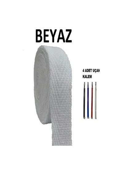 35 Metre Balıksırtı Ekstrafor Dar Dokuma 1 Santim En Buharla Uçan Kalem Hediye Beyaz, - 692917894 Beyaz,