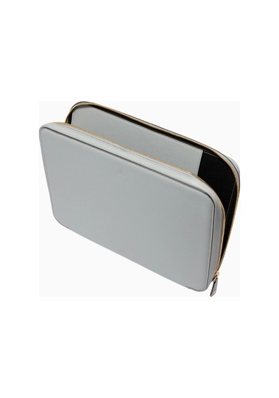 Montroi Laptop Case 13" Deri Kılıf Şık Ve Dayanıklı Tasarım Unisex Çanta Notebook Çantaları Gri