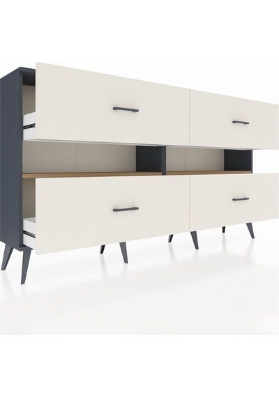 Arges Konsol 2 Raflı 4 Çekmeceli 176x30x99 Antrasit-çam/aytaşı Atlas Çam/aytası - Antrasıt Arges Konsol 2 Raflı 4 Çekmeceli 176x30x99 Antrasit-çam/aytaşı Atlas Çam/aytası - Antrasıt