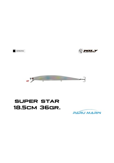 Wily Super Star 18.5Cm 36Gr. (Sinking) No:47