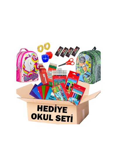 Faber Full Okul Seti Kuru Sulu Pastel Keçeli Boya Çanta N11.19535