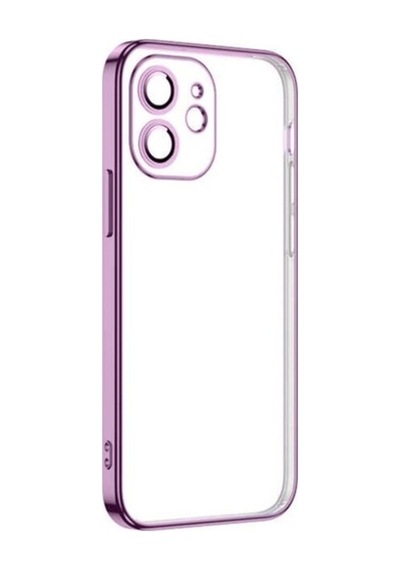 Apple Uyumlu iPhone 12 Kılıf Zore Krep Kapak Mor